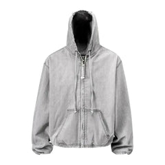 Oversized soft men's jean jacket