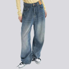 Medium-wash jeans for ladies