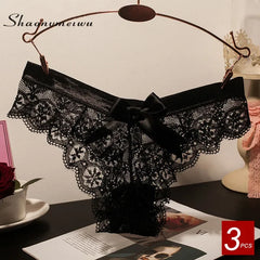 3PCS Bowknot Panties