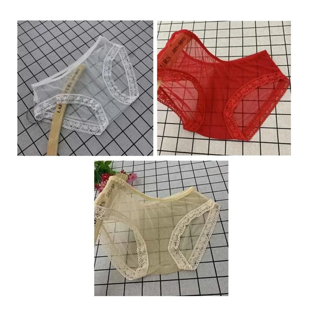 3PCS/Set Fully Transparent Perspective Briefs Sexy Women's Underwear