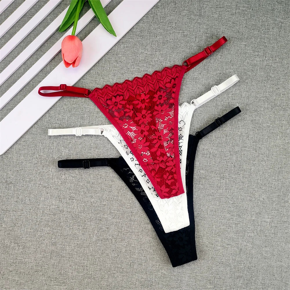 3PCS Sexy Lace Panties
