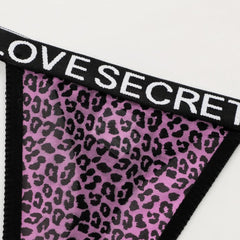 3PCS Sexy Leopard Print G-String Thong