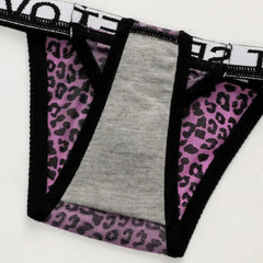 3PCS Sexy Leopard Print G-String Thong