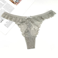 3PCS Soft Lace Floral Sexy Underwear