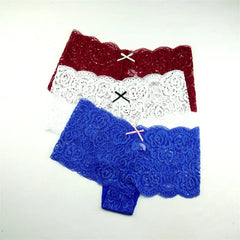 3PCS Transparent Boyshorts Women Underwear