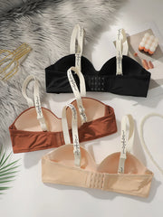 3PCS Women Seamless Push Up Bra
