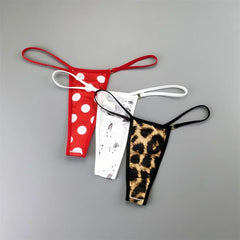 3PCS Women Sexy Printed Thongs