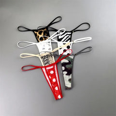 3PCS Women Sexy Printed Thongs
