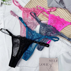 3Pcs/Set Adjustable Belt Sexy Women Lace Thong
