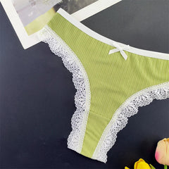 3Pcs/Set Women Lace Thongs