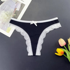 3Pcs/Set Women Lace Thongs