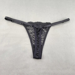 3Pcs Women's Lace Hollow Out Thongs