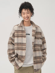 Vintage Loose Woolen Plaid Jacket