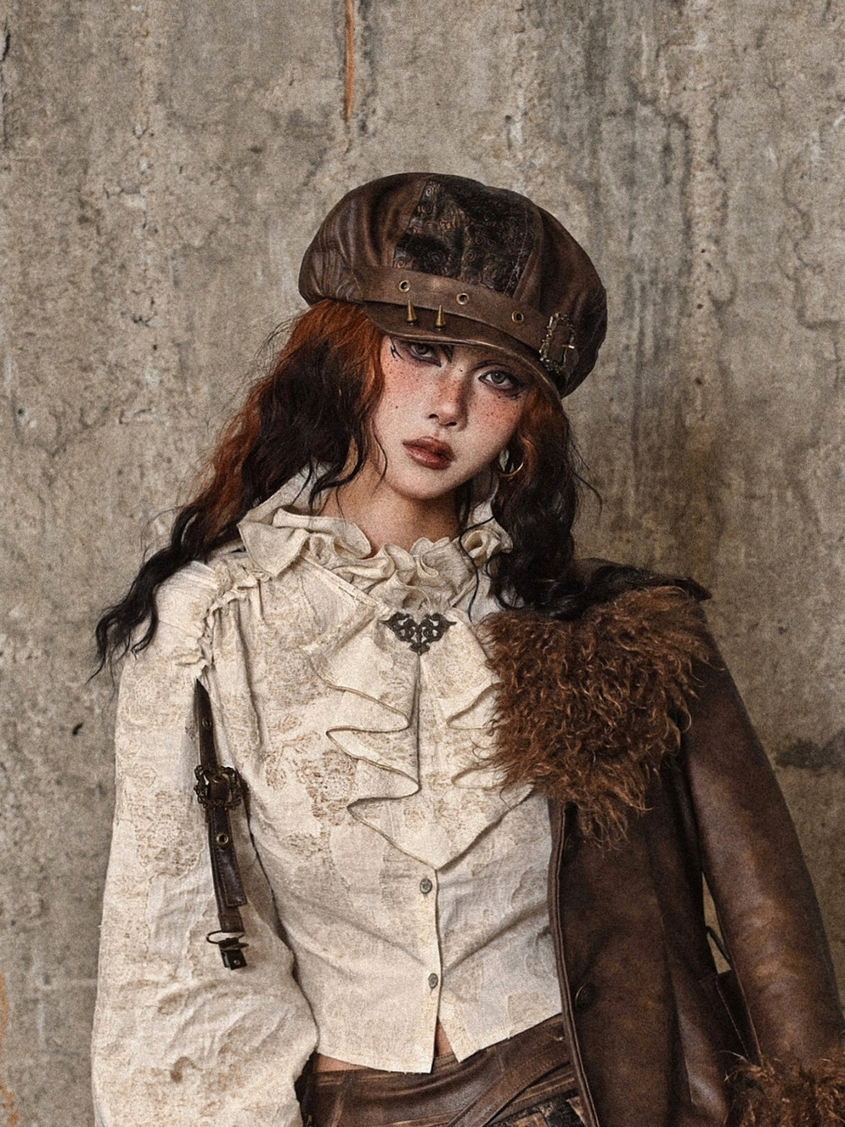 Maillard Punk Rivet Octagonal Hat