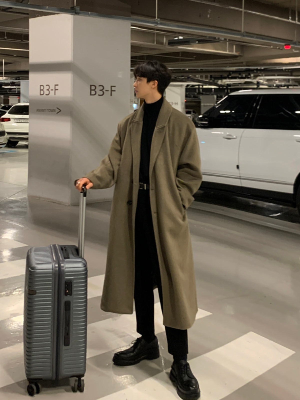 Loose Long Thick Cashmere Coat