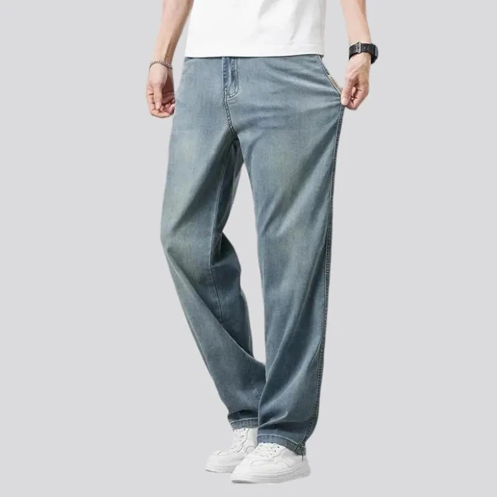 Lyocell high-waist jeans for men