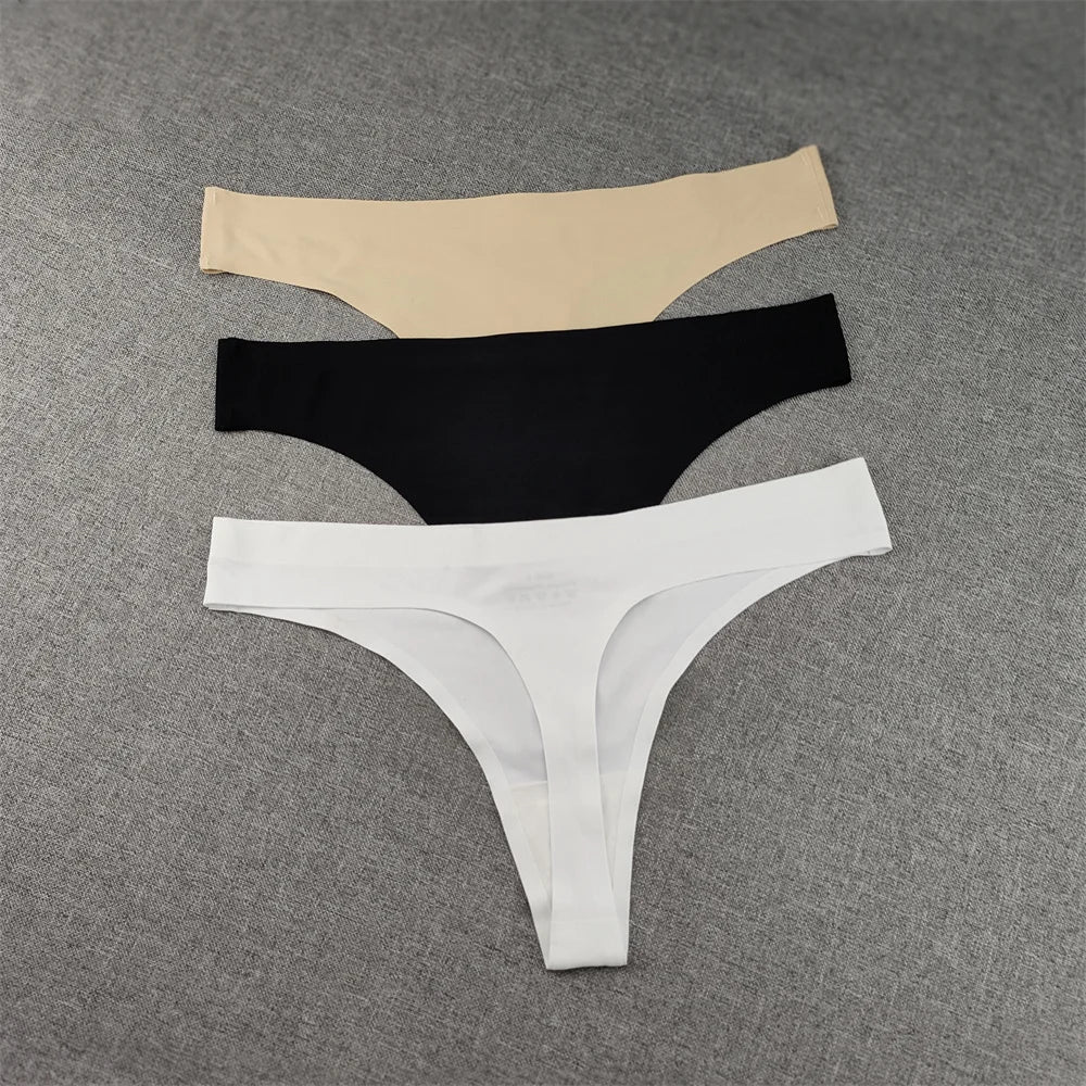 3pcs Ice Silk Thong