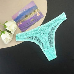 3pcs Pink Lace Thongs