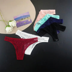 3pcs Pink Lace Thongs