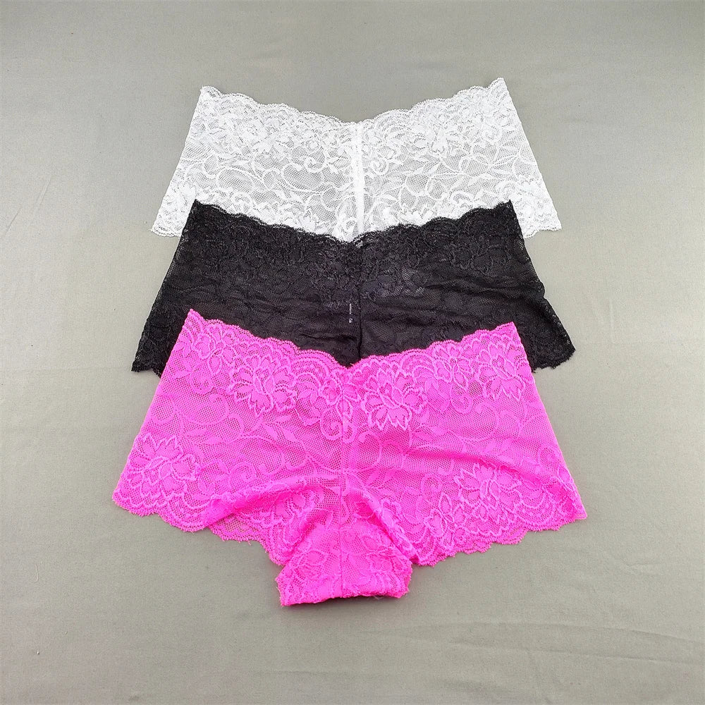 3pcs/pack Female Lace Underwear
