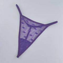 3pcs/pack Micro Transparent Thong