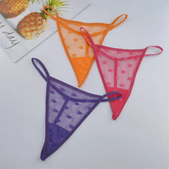 3pcs/pack Micro Transparent Thong