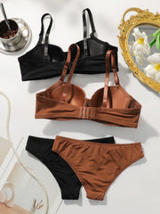4 pieces Hot selling Underwire lingerie