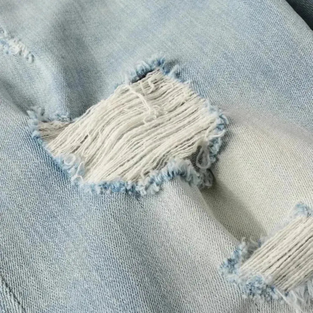 Distressed skinny jeans for men