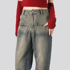 Fashion sanded jeans for women