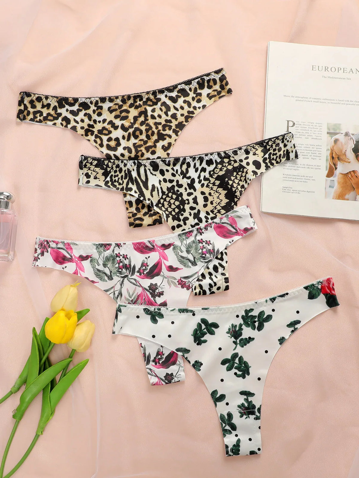 4PCS Women's sexy Thong