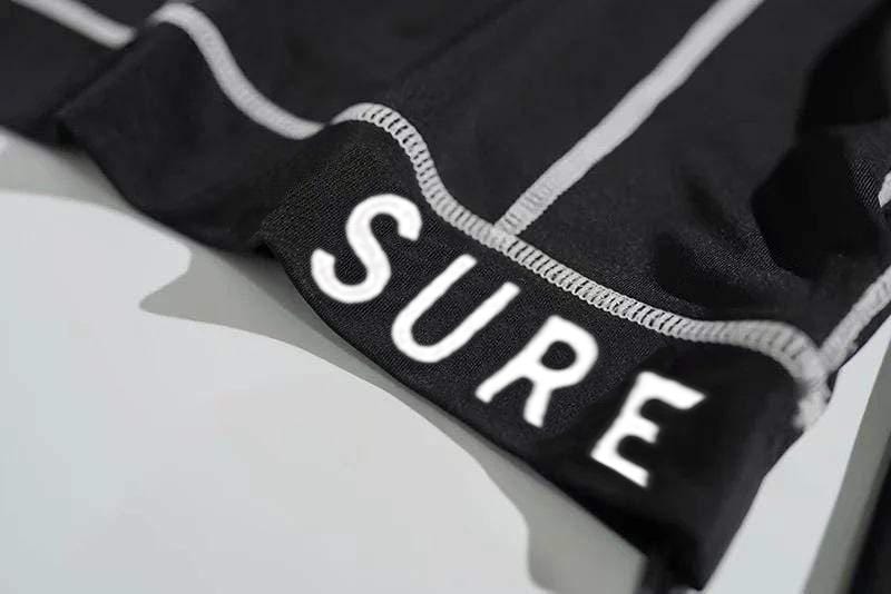 Half Zipper Topstitched Letter Print Long Sleeve