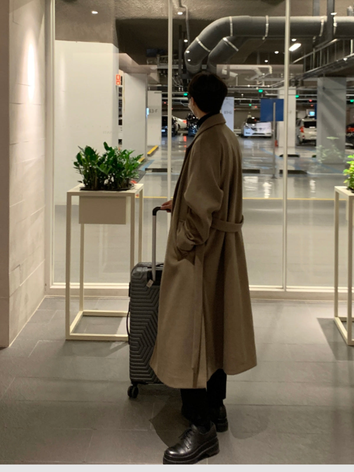 Loose Long Thick Cashmere Coat