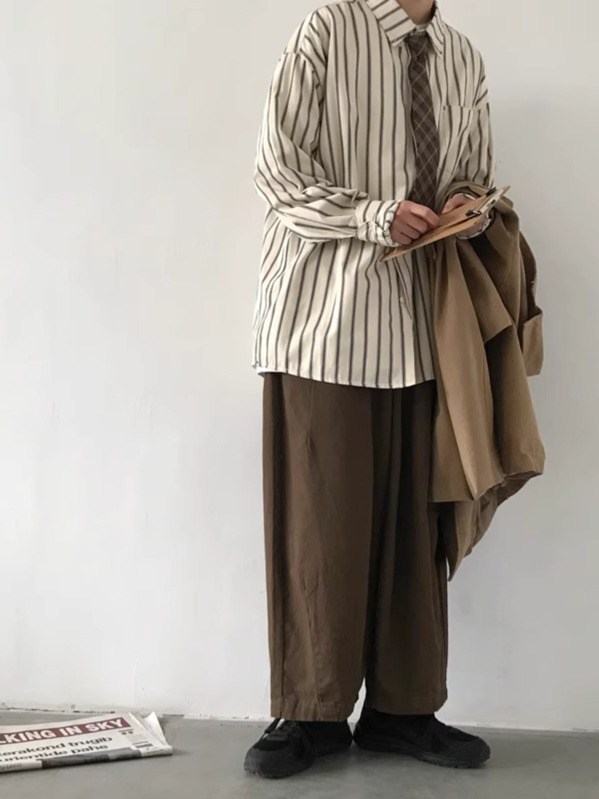 Long Sleeve Striped Casual Vintage Shirt