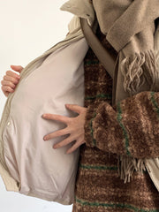Corduroy Cotton Apricot Loose Vest