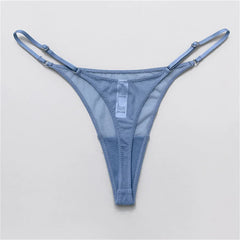 4pcs Pink High Cut Thong