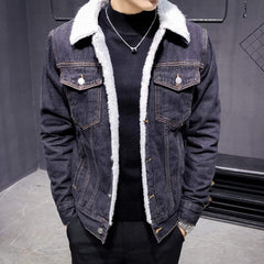 Solid Color Denim Jacket
