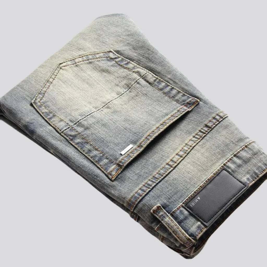 Distressed y2k jeans for men