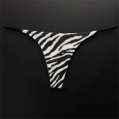 5PCS Leopard/Zebra/Camo/Solid Color Sexy Sports Cotton Thong