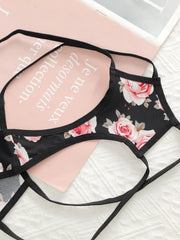 5PCS Women's sexy embroidered flower Underwear
