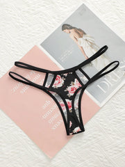 5PCS Women's sexy embroidered flower Underwear