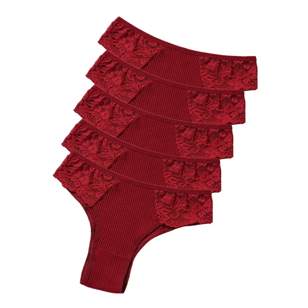 5Pcs/set Brazilian Women Cotton Panties