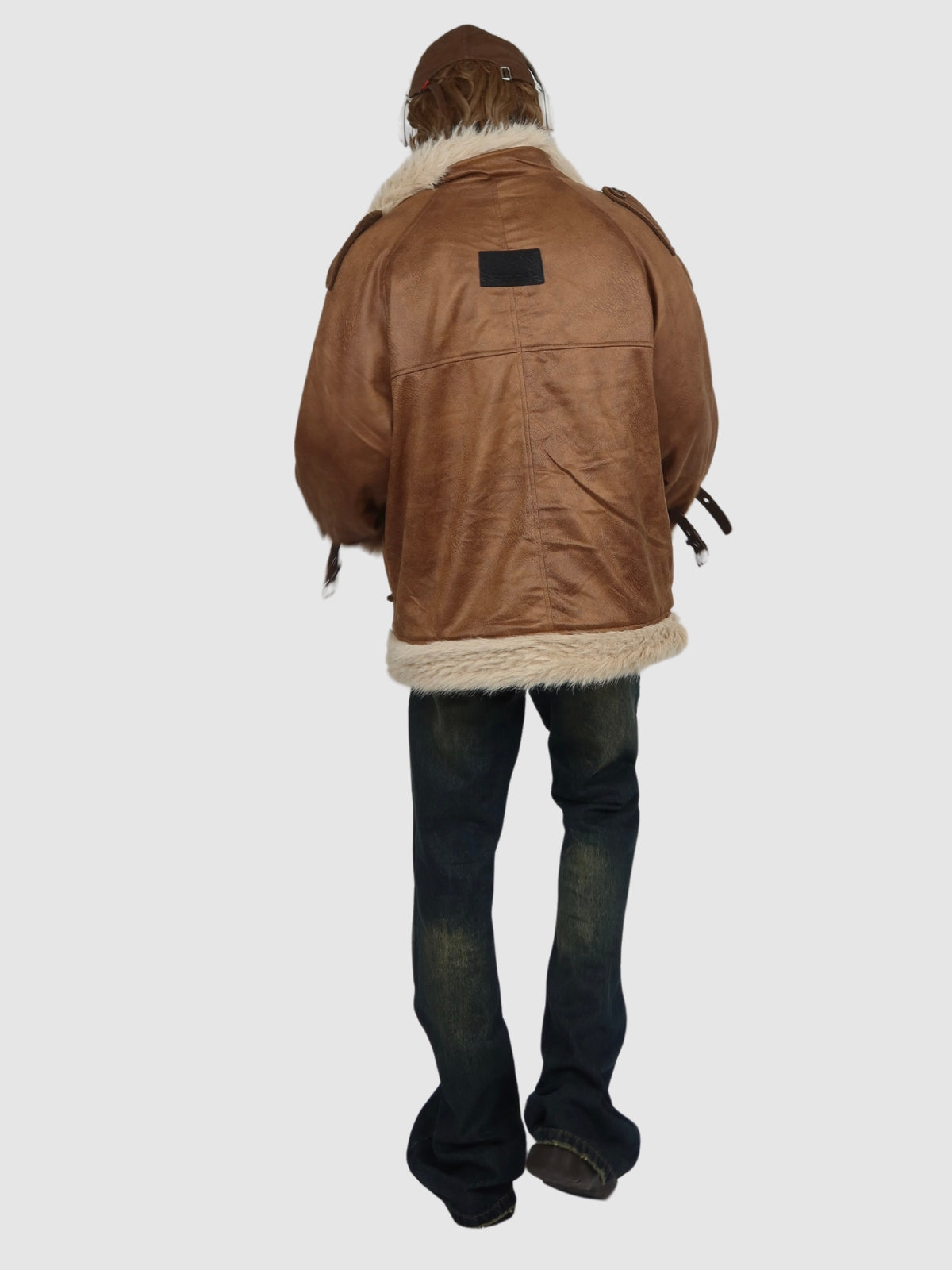 Retro One-Piece Wool Winter Fur Lamp Coat