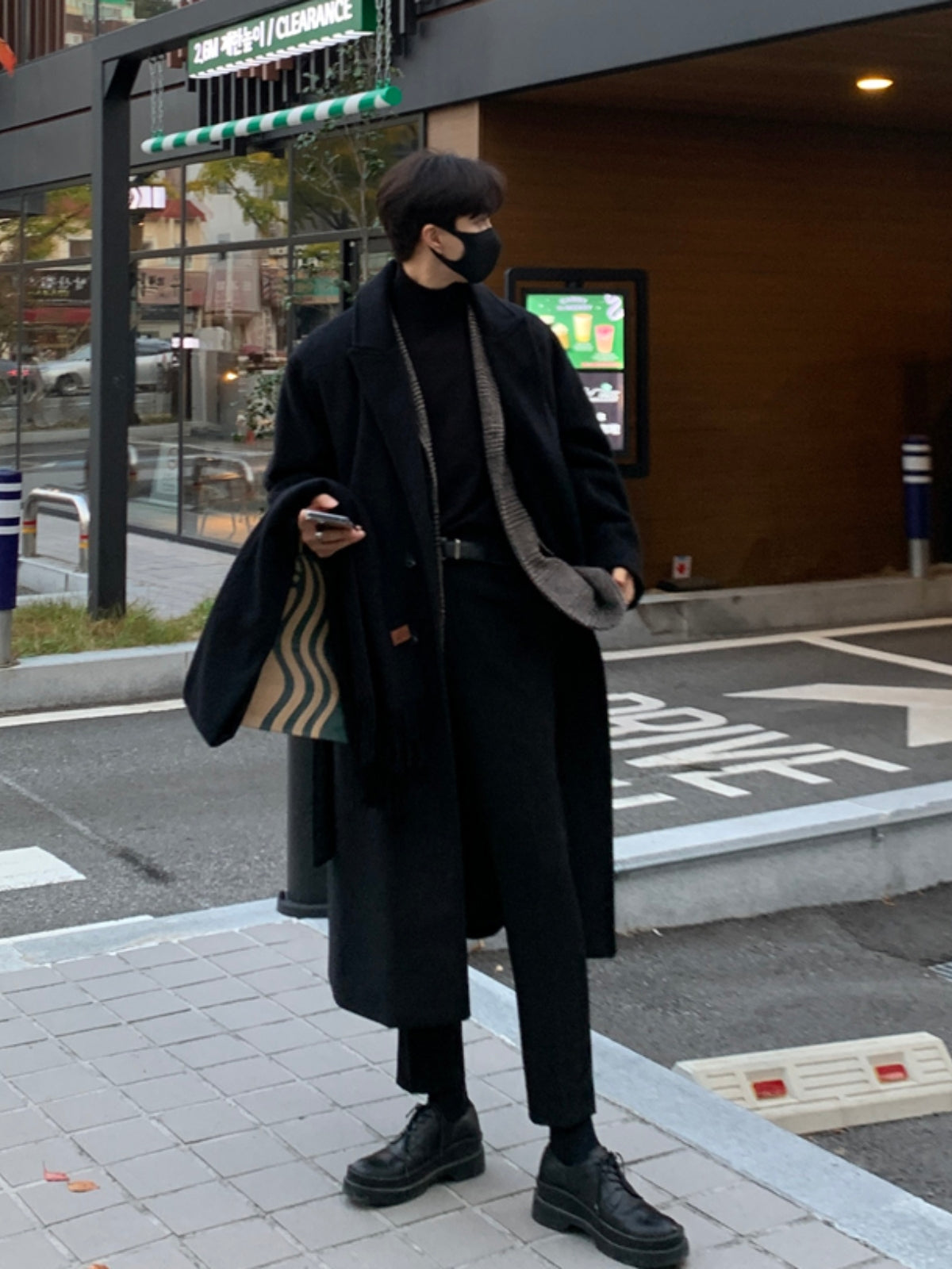 Loose Long Thick Cashmere Coat