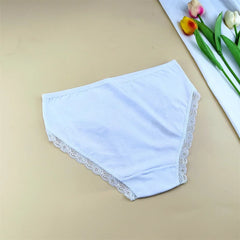 6 Pieces Floral Printed Women's Plus Size Cotton Underwear