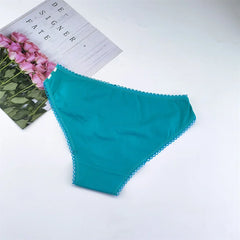 6 Pieces Women Cute Stripe Cotton Panties