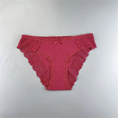 6PCS/Set Lace Cotton Underwear