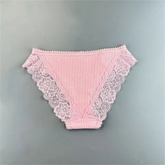 6PCS/Set Lace Cotton Underwear