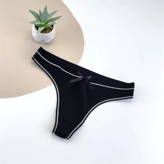 6PCS/Set Seamless Women Ribbed Cotton Thong