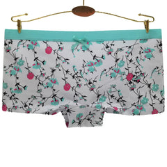 6Pcs Printed Flowers Cotton Boyshorts Women Underwear