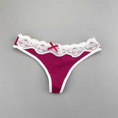 6Pcs Sweet Girls Sexy Ruffles Lace  Lolita Thong
